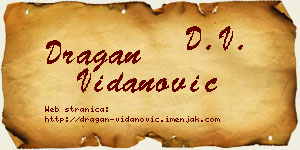 Dragan Vidanović vizit kartica